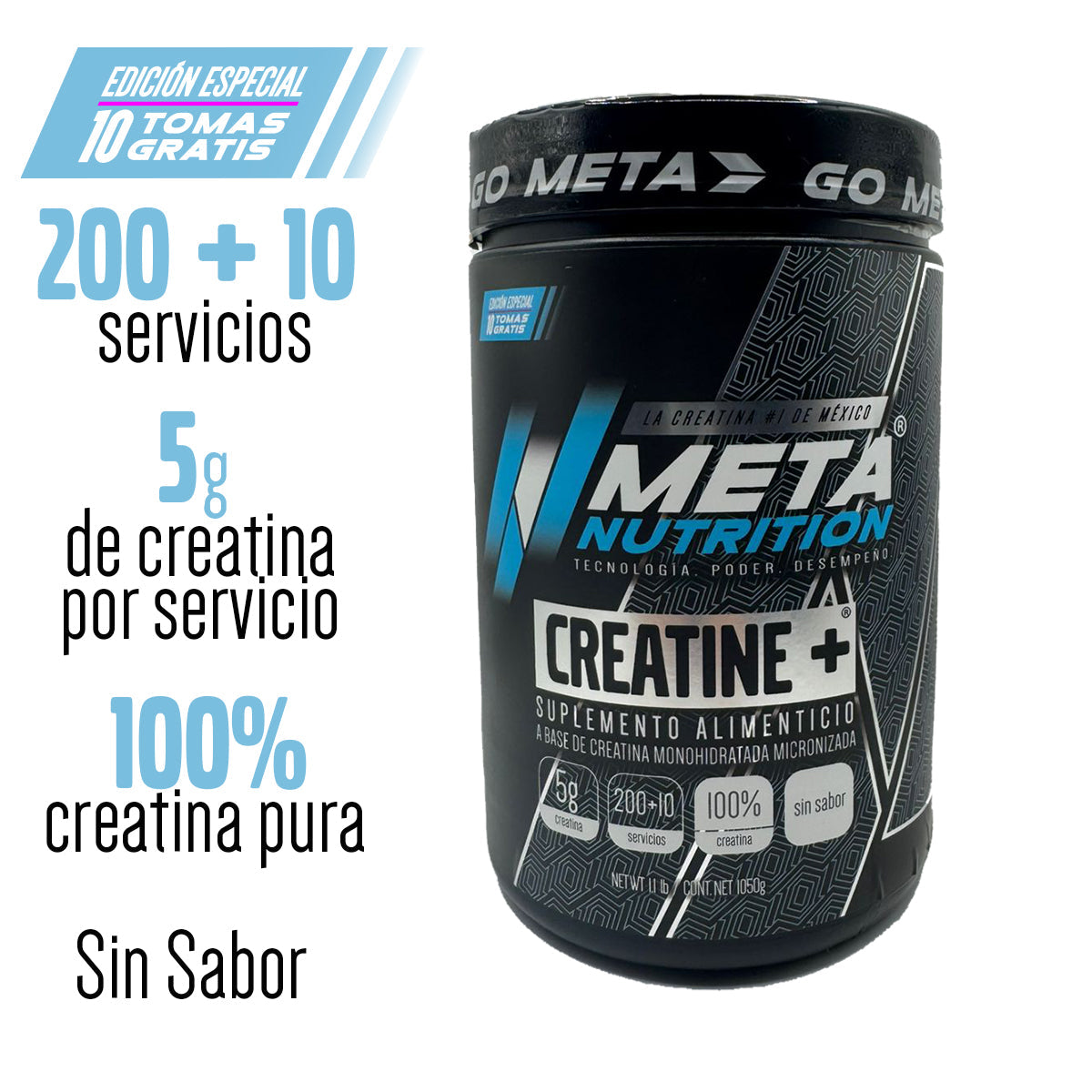 Creatina Meta Nutrition 210 servicios