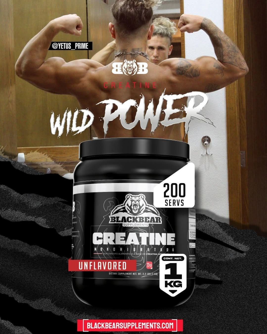 Creatina Mezcla BlackBear 200 servicios