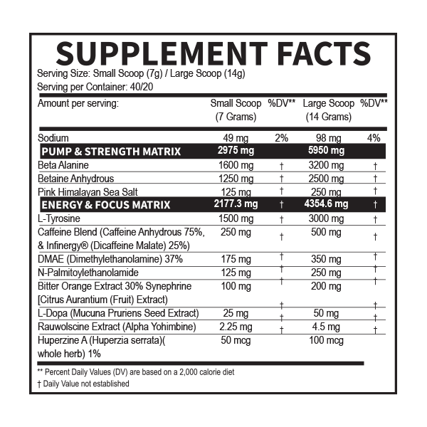 Pre entreno Venom Inferno Dragon Pharma Brazo de 50