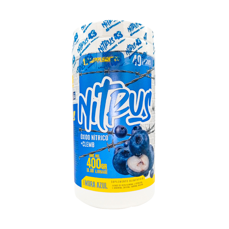 Pre entreno Nitrus + Clembuterol 43 supplements,  30 servicios