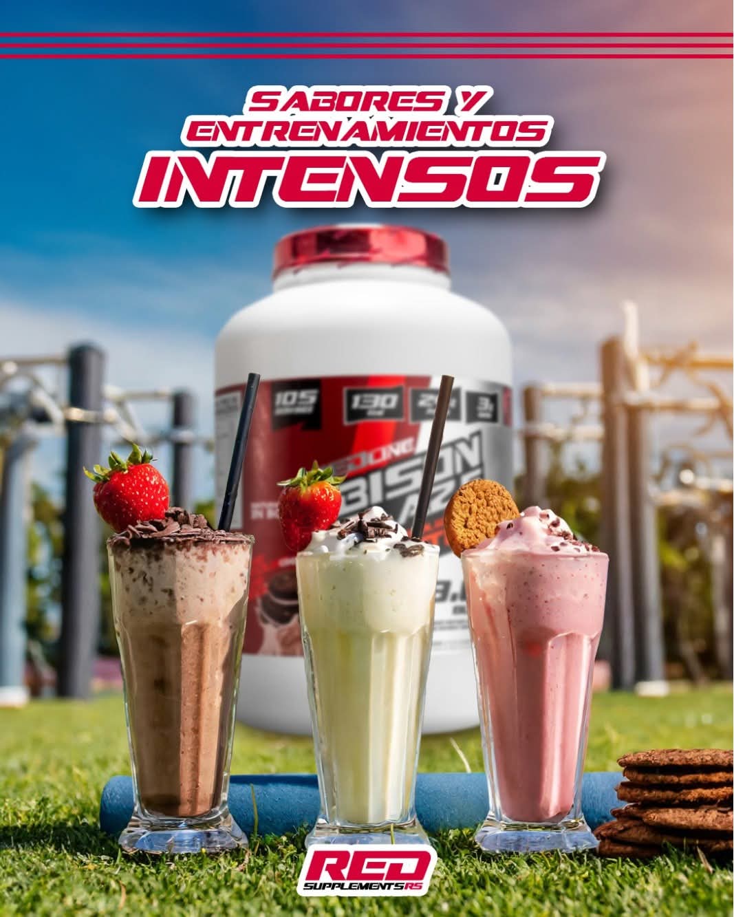 Proteína Whey Bison Blaze 8 libras 105 servicios