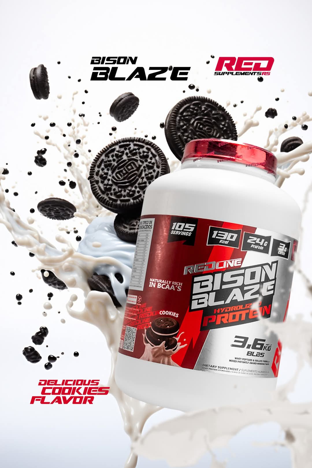 Proteína Whey Bison Blaze 8 libras 105 servicios