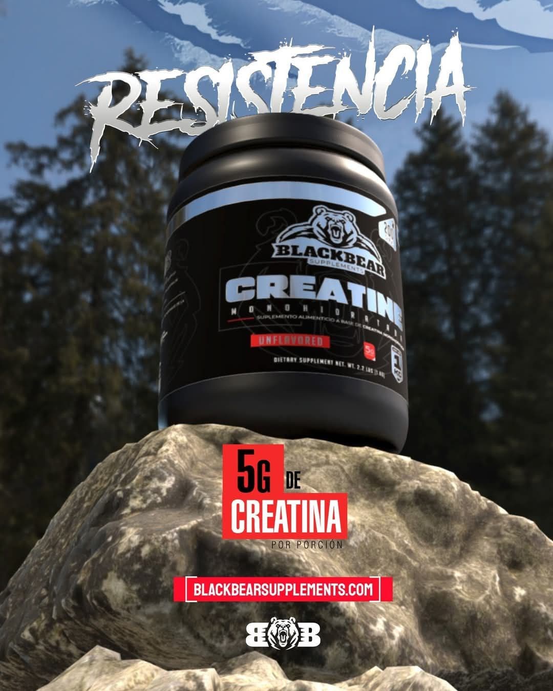 Creatina Mezcla BlackBear 200 servicios
