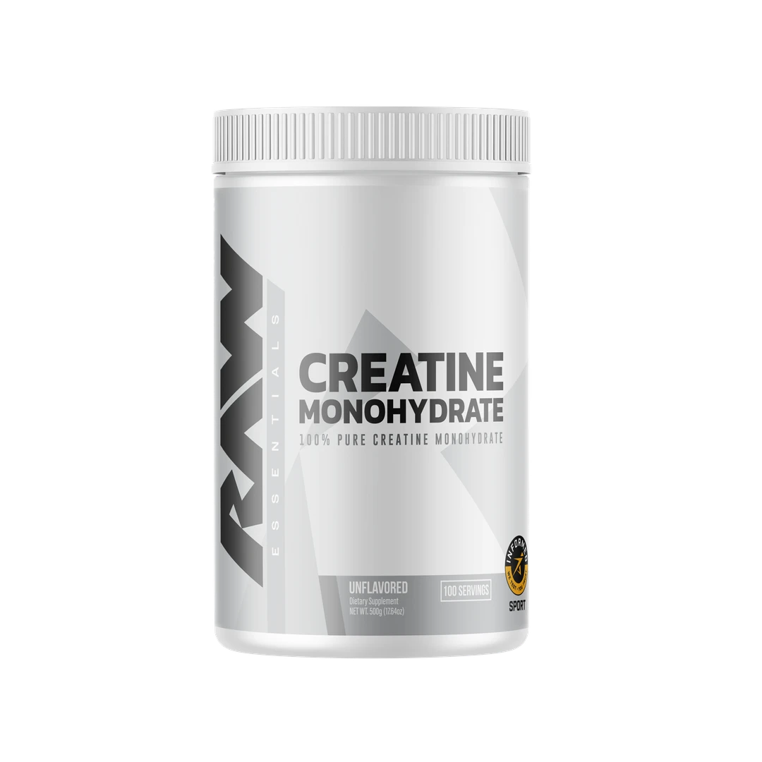 Creatina Monohidratada Raw nutrition 100 servicios