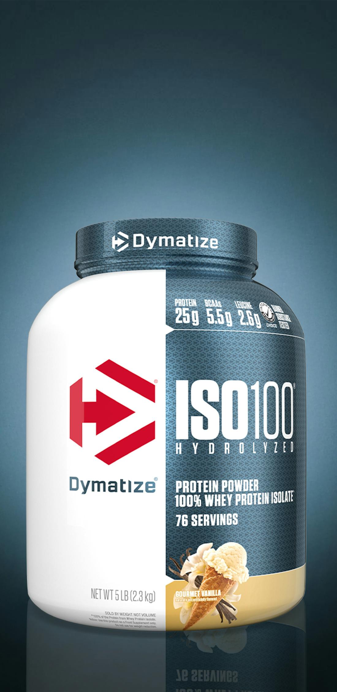 Proteína Iso 100 Dymatize 5 libras